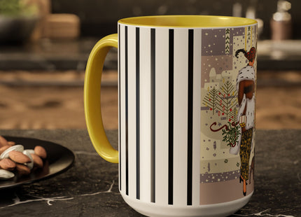 Wrapped in Elegance Colorful Mugs (11oz, 15oz)