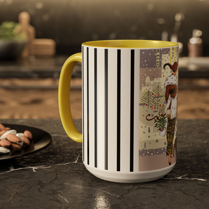 Wrapped in Elegance Colorful Mugs (11oz, 15oz)