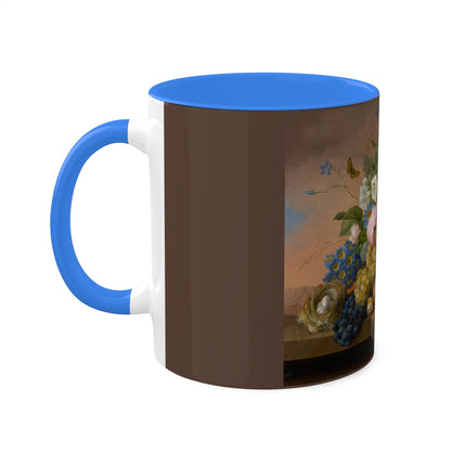 Floral Still Life by Franz Xaver Petter Colorful Mugs, 11oz