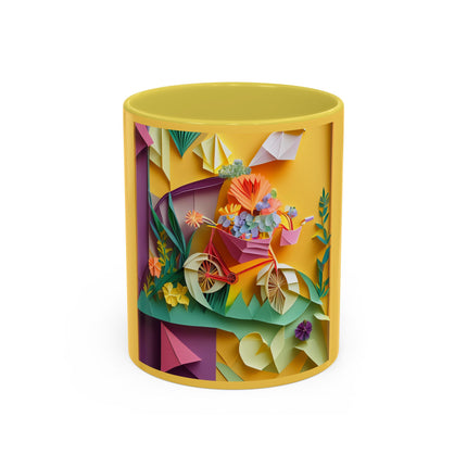 Origami Bicycle Colorful Mugs (11oz, 15oz)