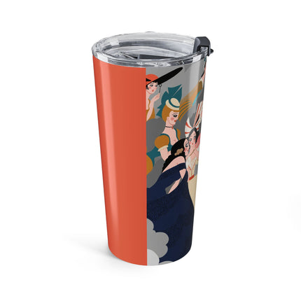 Celestial Masquerade 20oz Tumbler – Theatrical Elegance & Floating Whimsy