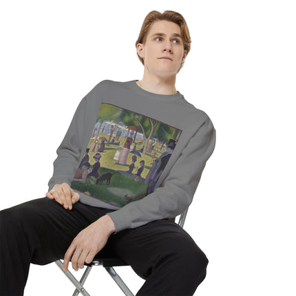 A Sunday on La Grande Jatte by Georges Seurat Unisex Garment-Dyed Sweatshirt