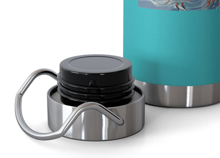 Playful Waves and Fashion Follies Copper Vacuum Insulated Bottle, 22oz