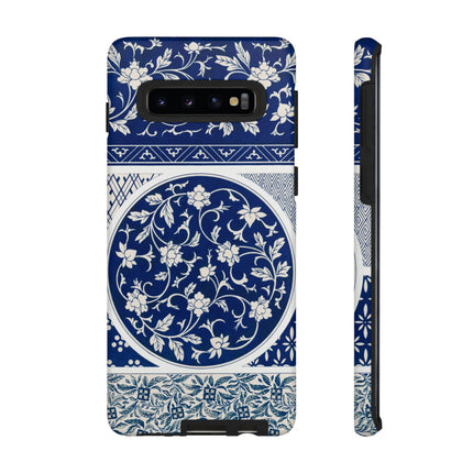 Blue Flower Pattern by Owen Jones Phone Cases