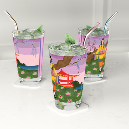 Elegance and Blooms Glass, 16oz