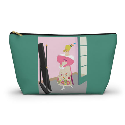 The Yellow Hat Cosmetic Bag – Whimsical 1920s Vogue Elegance