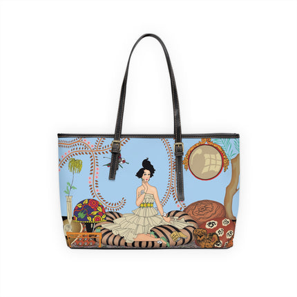 Minuit … ou l’appartement à la mode by George Barbier PU Leather Shoulder Bag