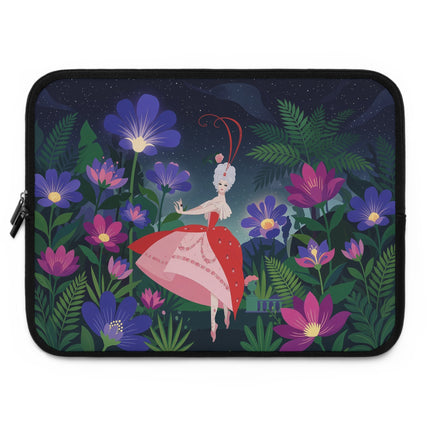 🌙🌺 The Lady Of The Midnight Garden Laptop Sleeve – Art Deco Floral Fantasy