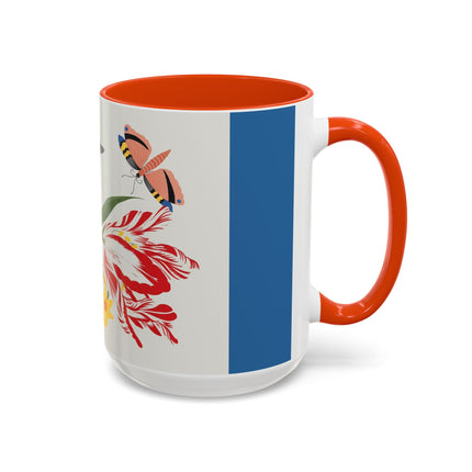 Woodpecker & Tulip Colorful Mugs – Vibrant Spring & Bold Beauty