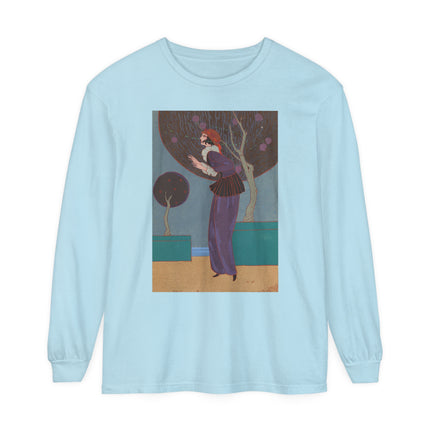 Les Lucioles by Charles Martin Garment-dyed Long Sleeve T-Shirt