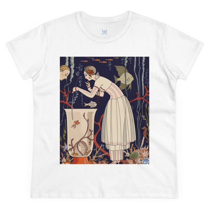 L'Etourdissant Petit Poisson (The Dazzling Little Fish) by George Barbier Women's Midweight Cotton Tee