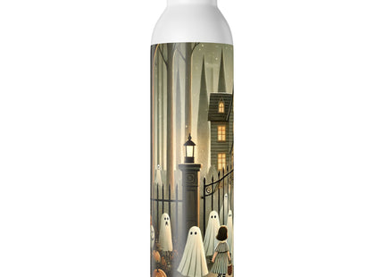 Ghostly Welcome – A Halloween Night Slim Water Bottle
