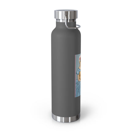 The Enchanting Painter: A Fairy's Artistic Touch Copper Vacuum Insulated Bottle, 22oz
