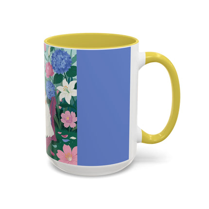 The Ladies Of The Blossoming Vanity Colorful Mugs – Art Deco Floral Elegance
