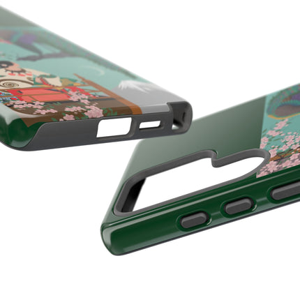 Peacock Garden Phone Case – Japanese Elegance & Timeless Beauty