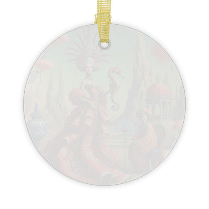 The Seahorse Court Glass Ornament