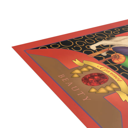 January & Garnet (from the Gem Series) by Sofia Chiostri Postcards (envelopes included) - Bundles of 10, 30, 50 Pieces
