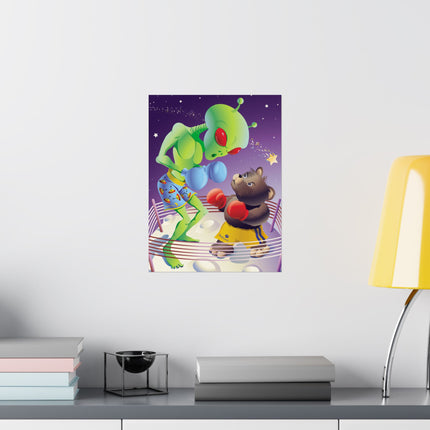 Cosmic Clash Premium Matte Vertical Posters