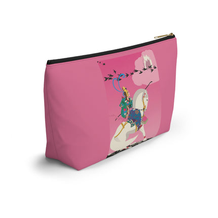 Samurai Princess on the White Steed Cosmetic Bag – Bold Fantasy & Elegant Adventure
