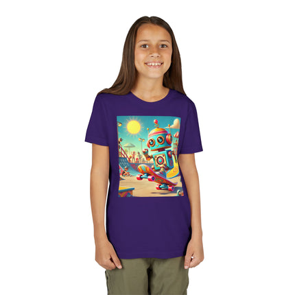 Skate Park Robot Youth Short Sleeve Tee