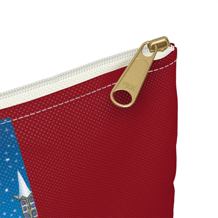 Elegant Winter Woman in Sleigh Accessory Pouch