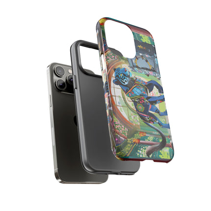 Cyber Panther's Hunt Phone Cases