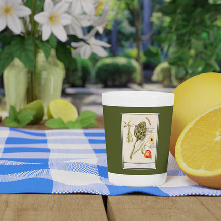 Artichoke, Broad Beans, and Lantern Plant by Anselmus Boëtius de Boodt Ceramic Shot Glass