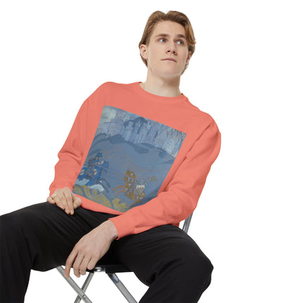 The Duel by Nicholas Roerich Unisex Garment-Dyed Sweatshirt