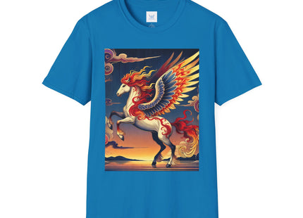 Flame-Winged Horse at Sunset Unisex Softstyle T-Shirt