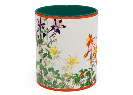 Aquilegia Flowers by Tanigami Kônan Colorful Mugs (11oz, 15oz)
