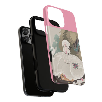 Rococo Garden Reader Phone Case – Whimsical Elegance & Timeless Charm