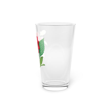 Dahlia Botanical Illustration by Pierre-Joseph Redouté Glass, 16oz