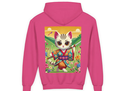 Samurai Kitten Youth Heavy Blend Hooded Sweatshirt
