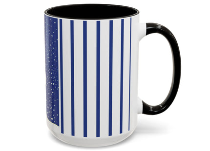 Snowman in Falling Snow Colorful Mugs (11oz, 15oz)