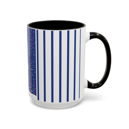 Snowman in Falling Snow Colorful Mugs (11oz, 15oz)