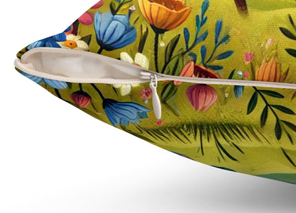 Rabbit Gladiator Spun Polyester Square Pillow