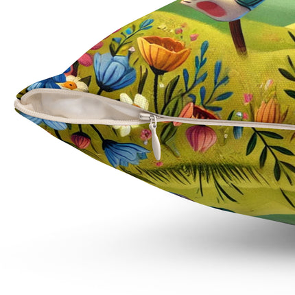 Rabbit Gladiator Spun Polyester Square Pillow