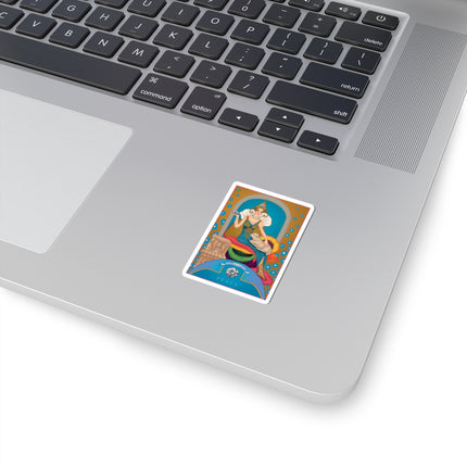 April & Diamond (from the Gem Series) by Sofia Chiostri Kiss-Cut Stickers (4 Sizes)