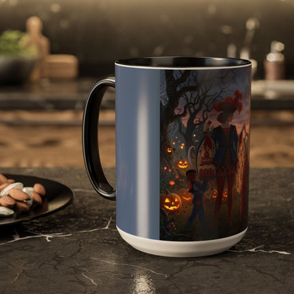 ♥️🎃 The Queen Of Hearts Halloween Masquerade Colorful Mug – Royal Halloween Fantasy
