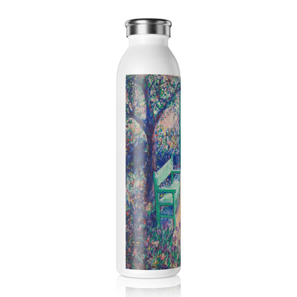 The Artist’s Garden by Theodore Earl Butler Slim Water Bottle