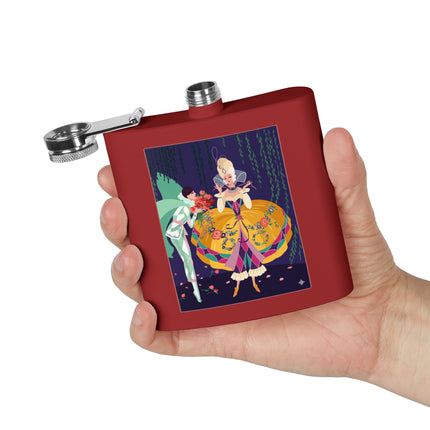 Enchanted Courtship Flask – Whimsical Elegance & Floral Romance