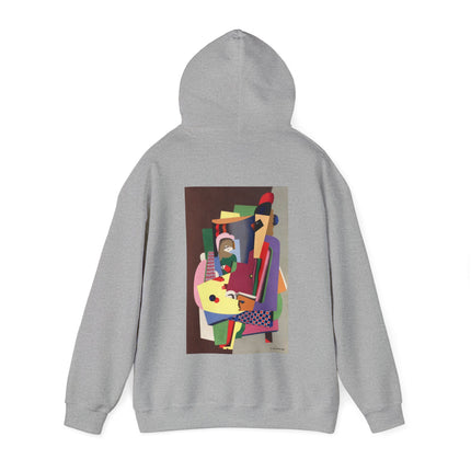 The Piano Lesson by Georges Valmier Heavy Blend™ Hooded Sweatshirt