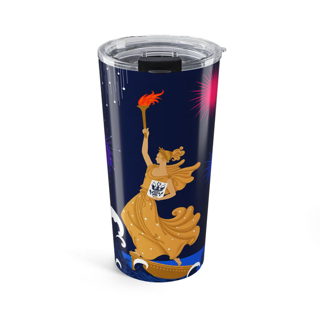 Liberty's Triumph 20oz Tumbler – Art Deco Glory & Triumphant Spirit