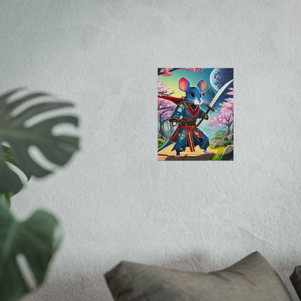 Cyber Samurai Rat Fine Art Posters