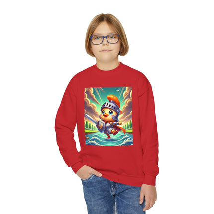 Valiant Duck Youth Crewneck Sweatshirt – Courage, Adventure & Heroic Fun