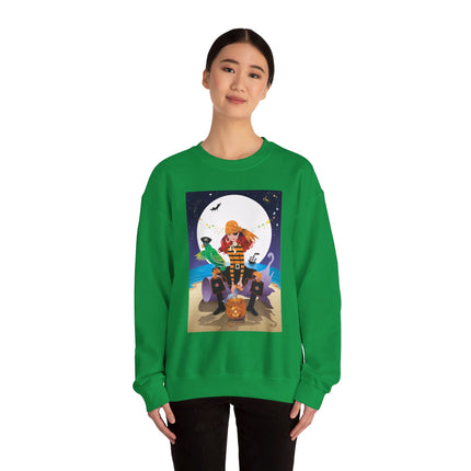 Moonlit Pirate Halloween Unisex Heavy Blend™ Crewneck Sweatshirt