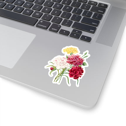 Carnation botanical illustration by Pierre-Joseph Redouté Kiss-Cut Stickers (4 Sizes)