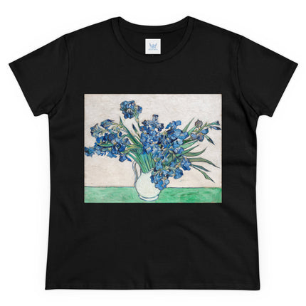 Irises by Van Gogh Women's Midweight Cotton Tee