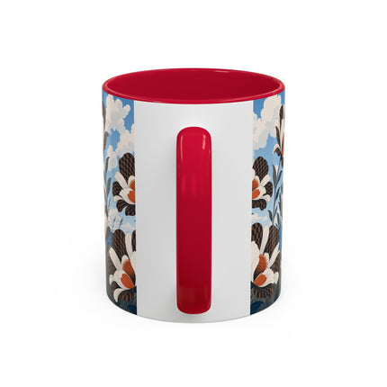 🌊🌼 The Windswept Seaside Promenade Colorful Mug – Art Deco Coastal Elegance