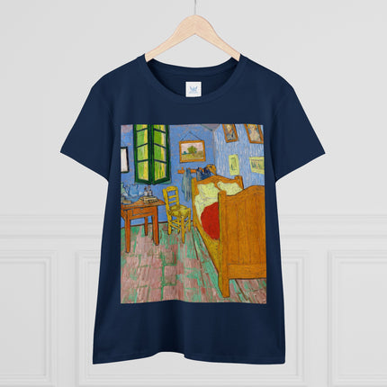The Bedroom by Vincent van Gogh Women's Midweight Cotton Tee